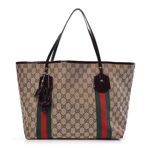 borsa gucci jolie large tote bag 2014|GUCCI Monogram Web Large Jolie Tote Brown .